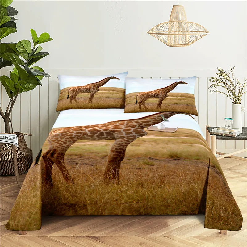 Комплект постельного белья из полиэстера с цифровым принтом Жираф 0 9/1 2/1 5/1 8/2