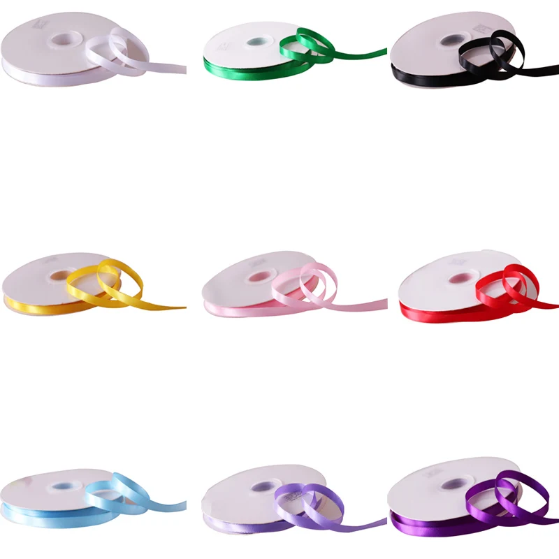 

5 ярдов/рулон, шелковые атласные ленты, 10 мм