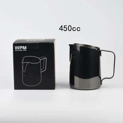Кувшин для кофе, молока из нержавеющей стали кувшин для крема Pull Flower Cup вспениватель молока для кофе латте арт молоко пена инструмент посуда для кофе - Цвет: E