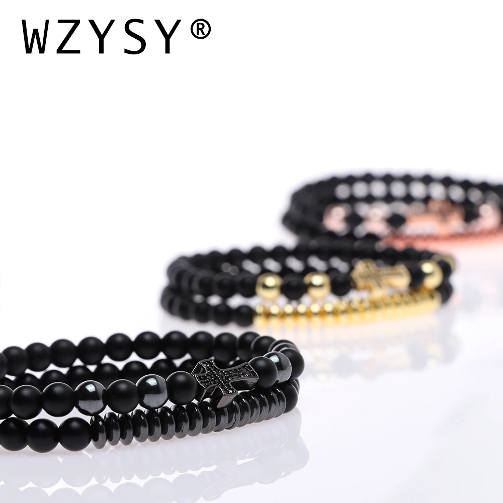 Микро вставка натуральный циркон черный скраб камень гематит крест эластичный