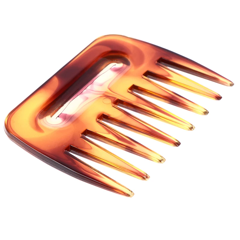 

Гребешок с редкими зубьями, расческа для волос расческа-вилка Для мужчин борода парикмахерские щетки инструмент для укладки волос Янтарный...