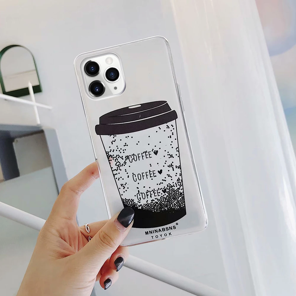 Оригинальный кофейный чехол для iphone 11 pro max CHYI funda Quicksand мягкий xs X Xr задняя крышка |