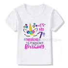 Детские футболки с принтом It Is My 7th Birthday, забавная Подарочная футболка для мальчиков и девочек I Am 7, футболка для малышей 7 лет, детские топы