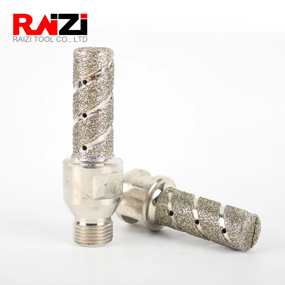 1 шт. газовые гальванические алмазные наконечники для мрамора Raizi CNC 1/2