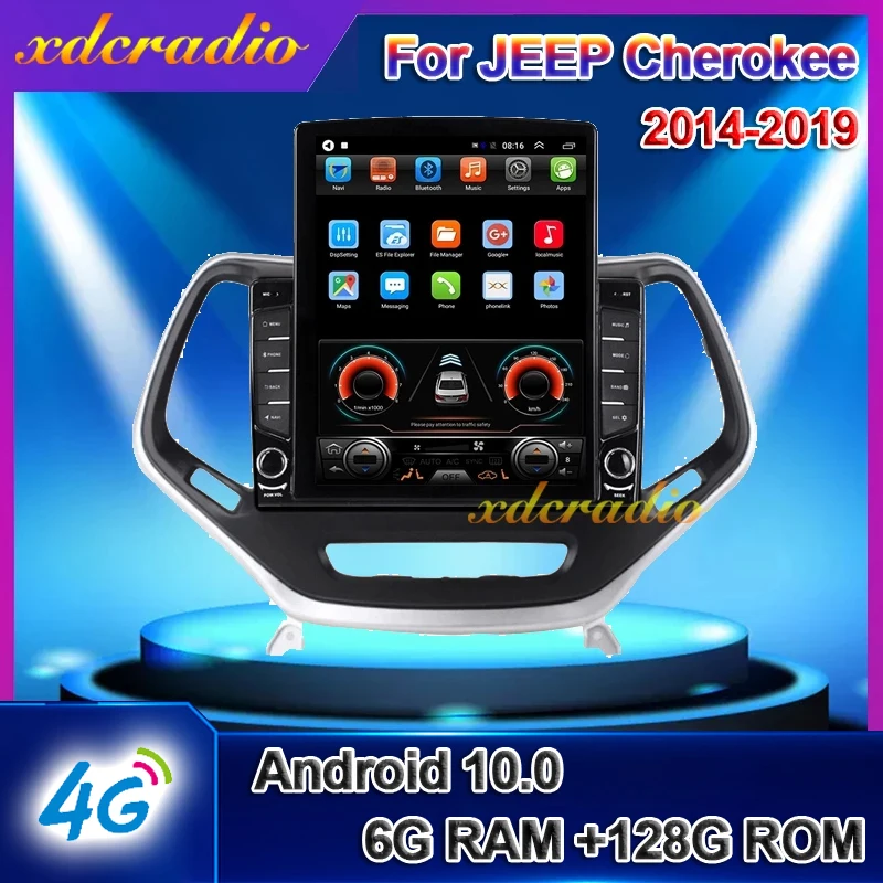 

Автомобильный радиоприемник Xdcradio 10,4 дюйма, Android 10,0, в стиле Tesla, для JEEP Cherokee, мультимедийный плеер, GPS-навигация, 2015, 2016, 2017, 2018, 2019