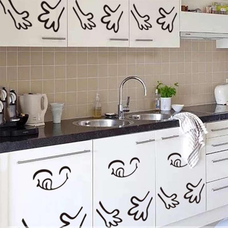 

Funny Smile Bathroom Wall Stickers Toilet Home Decoration Waterproof Wall Decals For Toilet Sticker Decorative Poster Home Decor