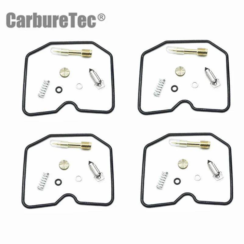

For KAWASAKI ZX900 A1 A2 A3 Ninja 900R 1984 1985 1986 ZX900A ZX 900 A Carburetor Repair Kit Air Mixture Screw Float Vavle 4 Sets