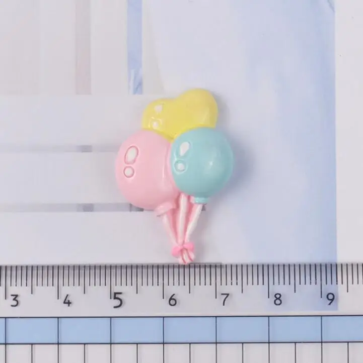 10 шт./лот Кабошон из смолы с плоской задней стороной воздушный шар чехол для