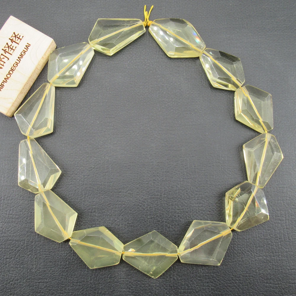 APDGG натуральный Лимон Кварц свобода граненый желтый кристалл драгоценные камни