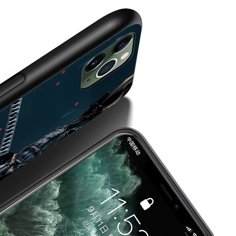 

Cool Japan Samurai Ninja For iPhone 12 11 XS Pro Max Mini XR X 8 7 6 6S Plus 5 SE 2020 Black Cover Phone Case