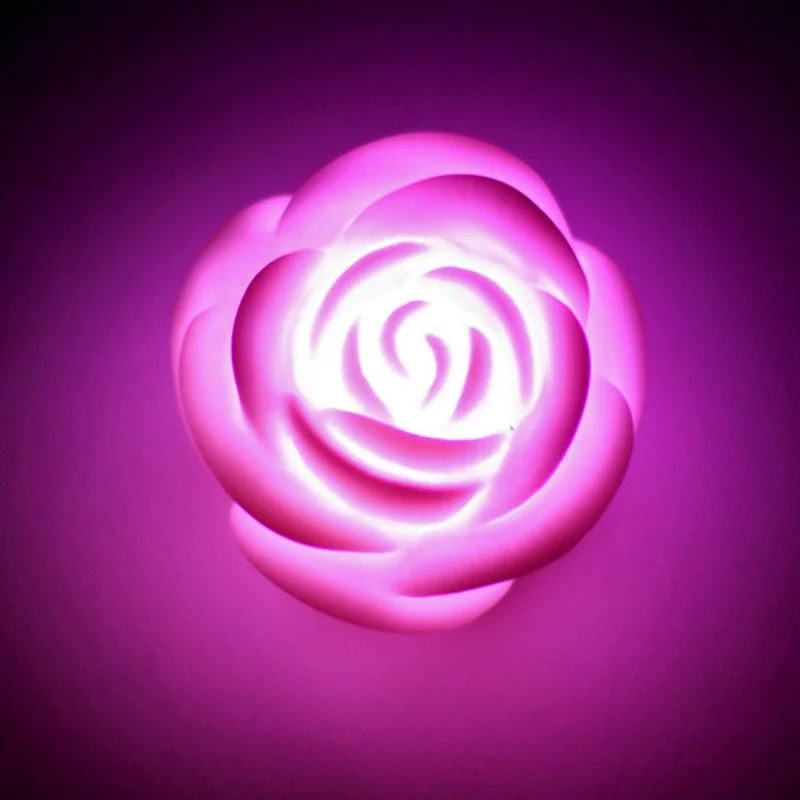 1 шт. романтичный симпатичный светодиодный светильник в форме цветка розы