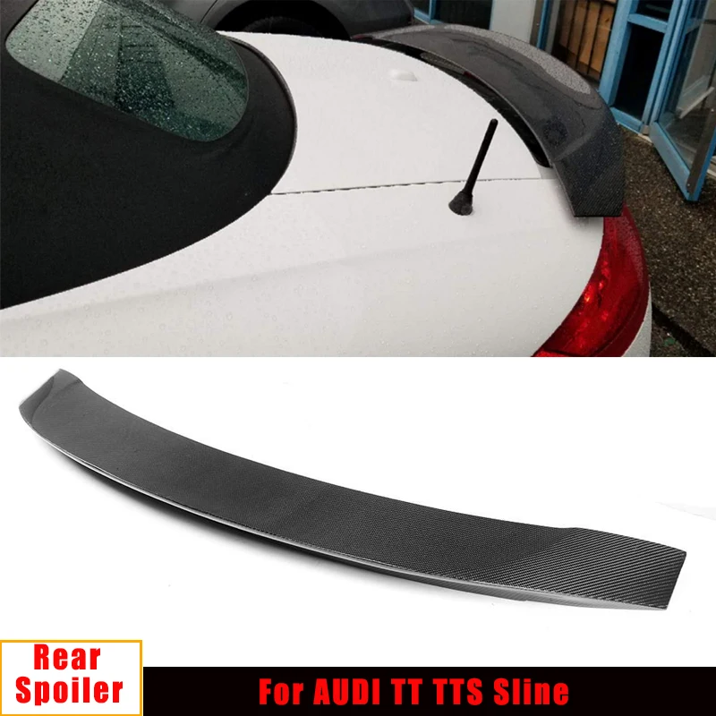 

Задний спойлер для AUDI MK2 TT 8J TTS Sline RS Coupe Convertible 2008-2014, крыло багажника из углеродного волокна/ФАП