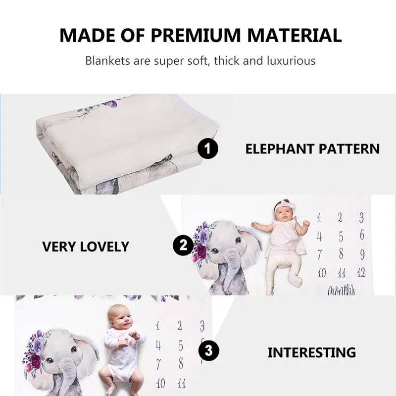 

1Pc Blanket Durable Lovely Beautiful Photo Props Baby Gift Newborn Photo Blanket Photography Backdrop Baby Suppy for Baby Shower