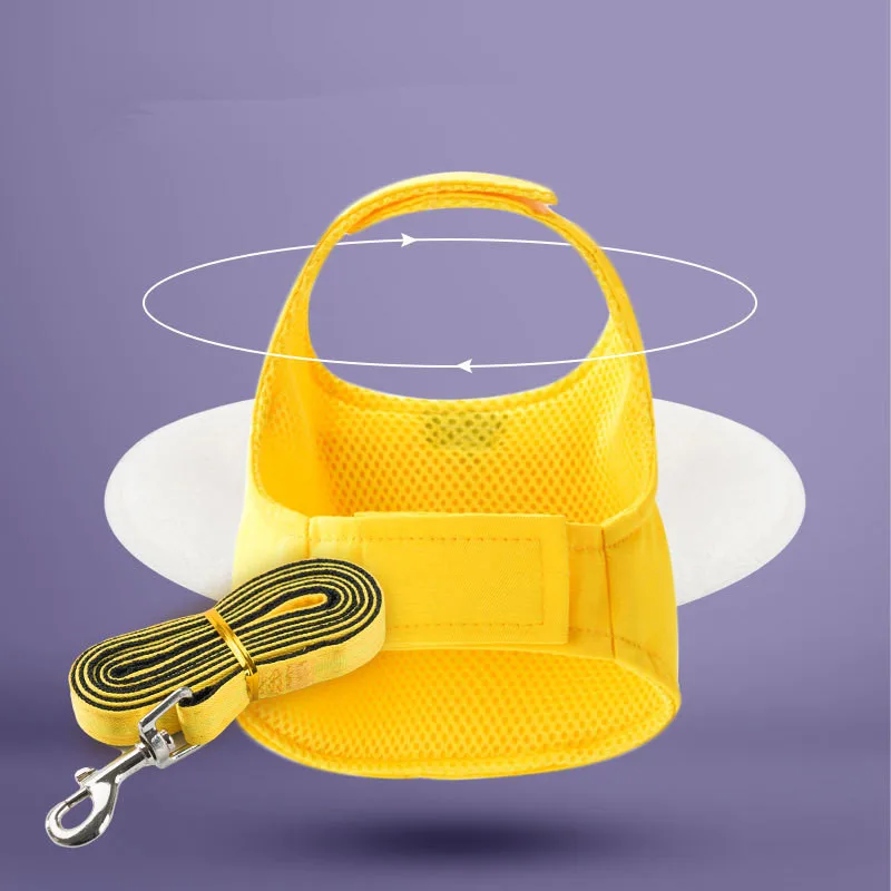 Милый маленький седельный рюкзак в форме пчелы с поводком для домашних животных
