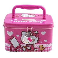 takara tomy hello kitty cute cartoon hello kitty piggy bank with lock anti fall piggy bank creative childrens birthday
