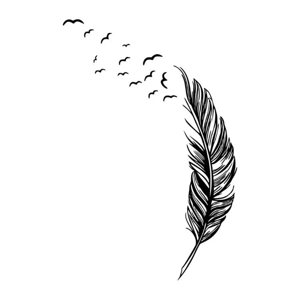 

Creative Stickers Black Feather Wall Sticker Bedroom Decor Sofa Background Self-adhesive Wall Decor Room Decoration For Home