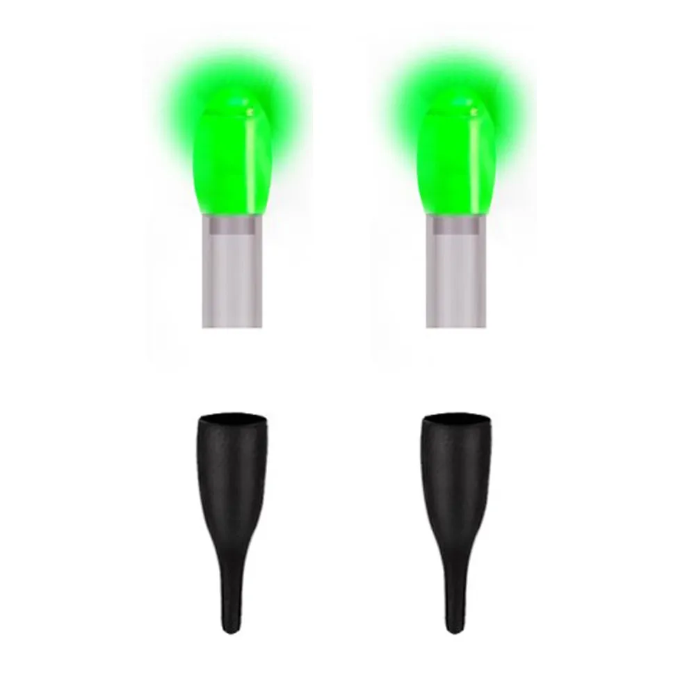 

2× Fish Float Tail Light Sticks Colorful Electronic LED Night Luminous Float Bobber Lights For Cloudy Or Night Sea Fishing