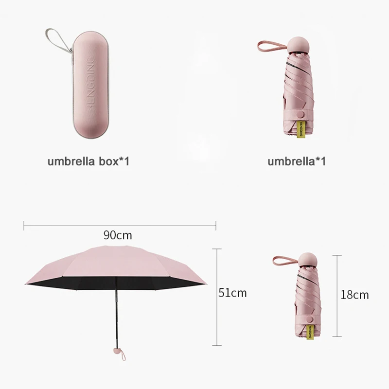 

Macaron Colors Mini Umbrella with Cover Light Girls Clear Umbrellas Kids Sun Protect Umbrella Rain Women UV Parasol Gift Ideas