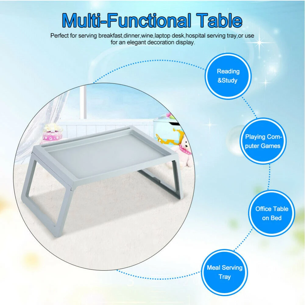 

Folding table, foldable, breakfast table, family, bedroom portable laptop table