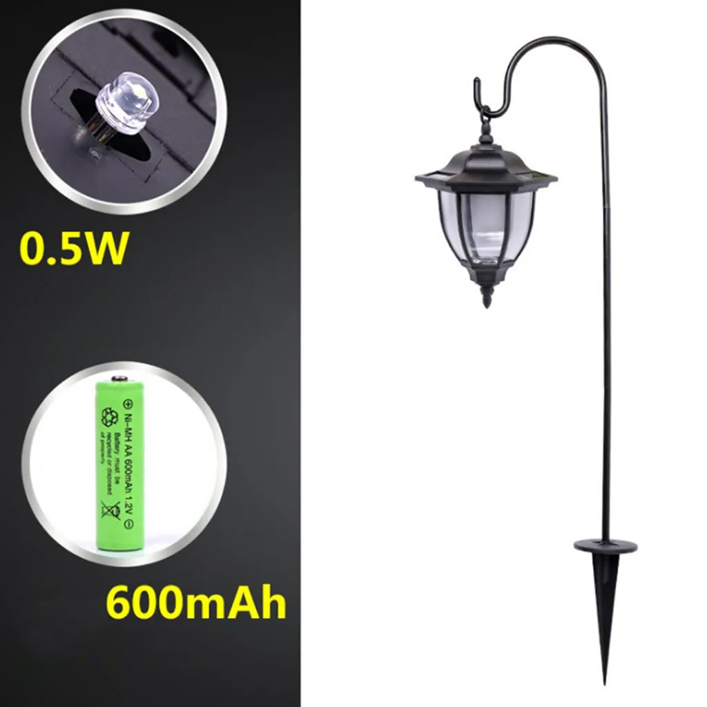 Светодиодный ландшафтный светильник 2 шт. на солнечной батарее для сада наружный