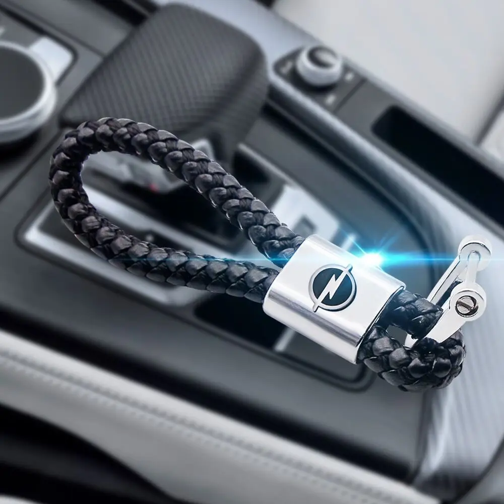 Автомобильный брелок с плетеной веревкой подвеска для Opel Astra H G J Insignia Mokka Zafira Corsa