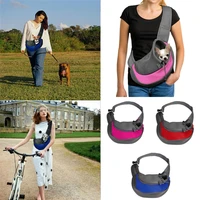 breathable pet puppy carrier sl outdoor travel dog shoulder bag mesh oxford single comfort sling handbag tote pouch front bag