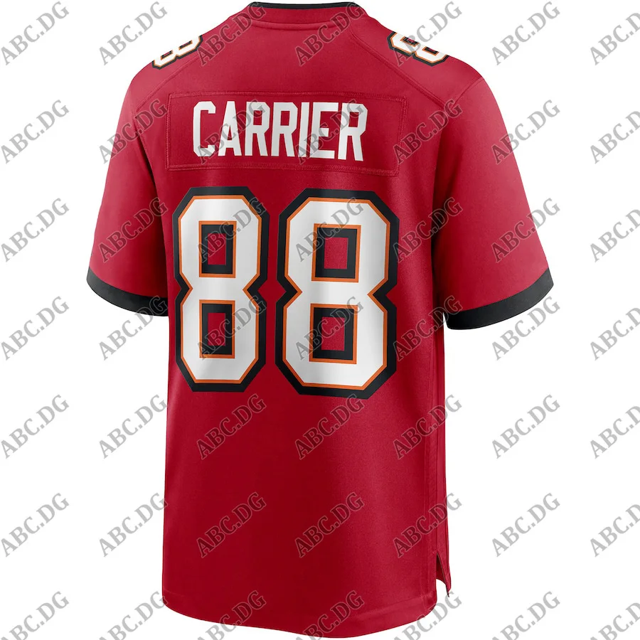 

Men Women Kid Youth Tampa Bay Mark Carrier Red Game Retired Player Jersey