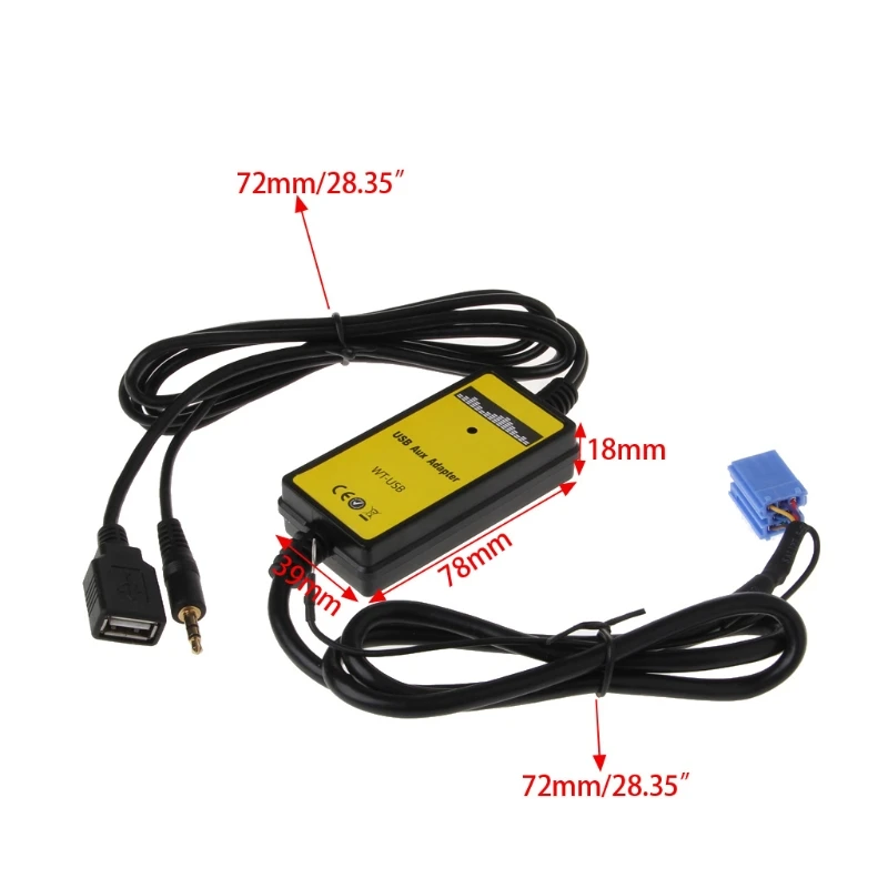 

Auto Cable Adapter Socket Car MP3 Player Radio Interface CD Changer USB SD AUX IN For Audi A2 A4 A6 S6 A8 S8 8P car accessories