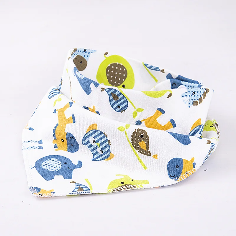 5pcs Q Type Bibs 5 шт., 10 шт., детские нагрудники из мягкого натурального хлопка, детский слюнявчик для капель и прорезывания зубов, супер впитывающая детская отрыжка - Цвет: 5pcs Q Type Bibs