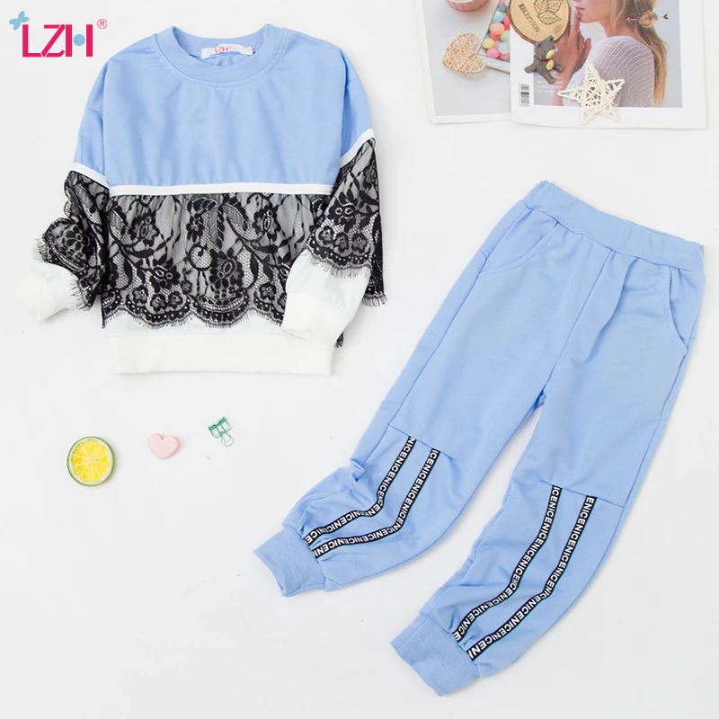 

LZH Kids Clothes 2021 Autumn Winter Toddler Baby Girls Clothing 2pcs Outfit Children Casual Sport Suit For Girls Clothes Sets