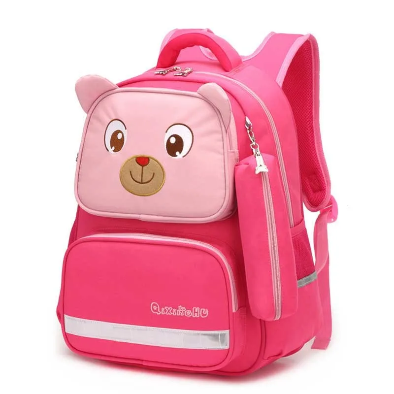 cartoon bear Kids School Bags For Boys Girls Waterproof School Backpacks for Children School Bag Mochila Infantil two sizes