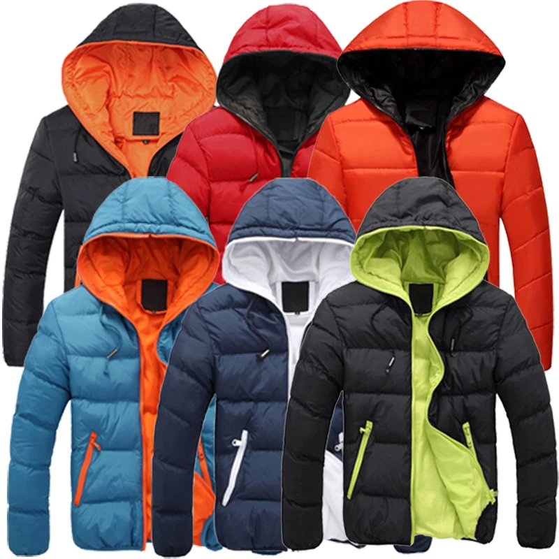 Зимняя мужская куртка s Parkas мужские куртки повседневное Мужское пальто с капюшоном Толстая хлопковая куртка мужская брендовая одежда с капюшоном M-4XL