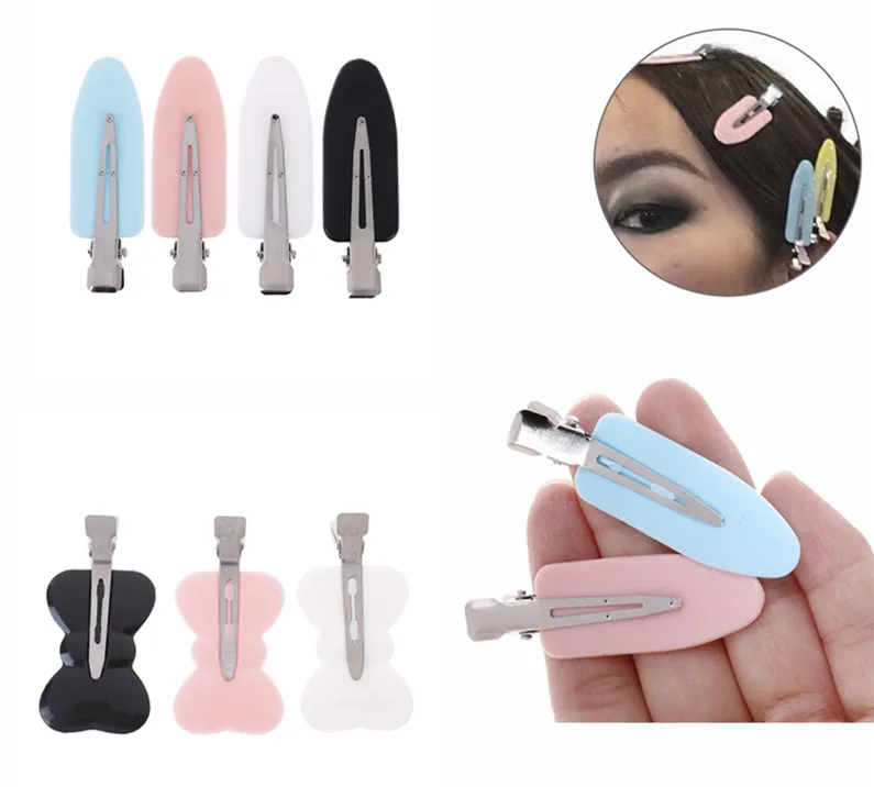 

4pcs/3Pcs/1pc Seamless No Bend Hair Clips Barrettes, No Mark Pin Curl Clip, Makeup No Crease Hair Clip, Hair Styling Bang Clips