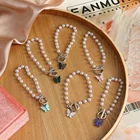 Корейский кулон-бабочка VKME, браслеты на цепочке для женщин, браслет ручной работы с бусинами и интерфейсом OT 2021, трендовые ювелирные изделия