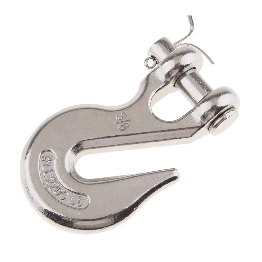 

316 Stainless Steel Clevis Grab Hook Rigging Tow Winch Equipment 3/8"