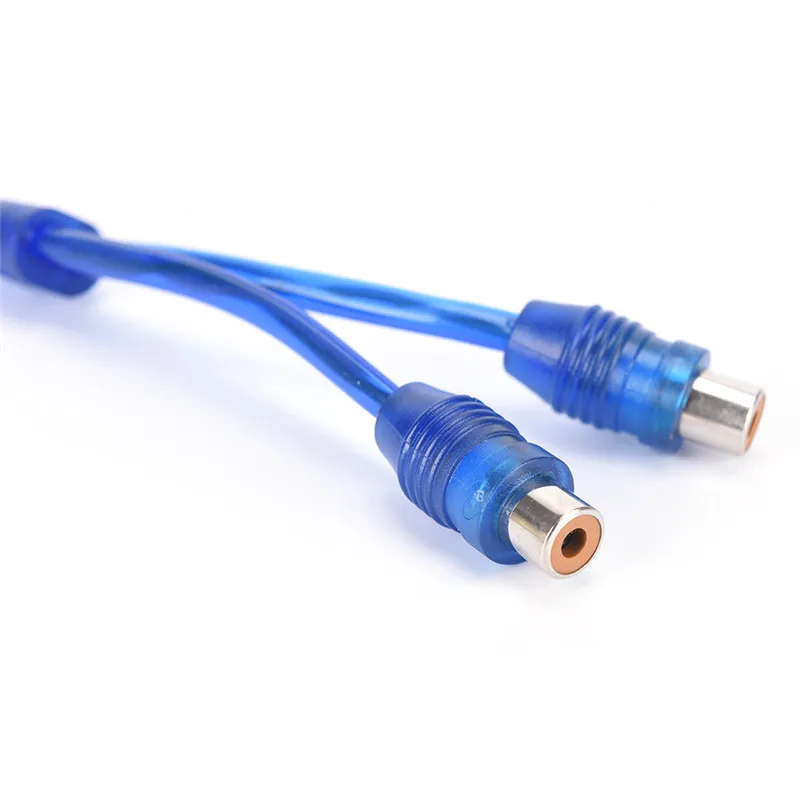 1 RCA штекерный 2 гнездовой сплиттер стерео аудио y-адаптер кабель провод разъем