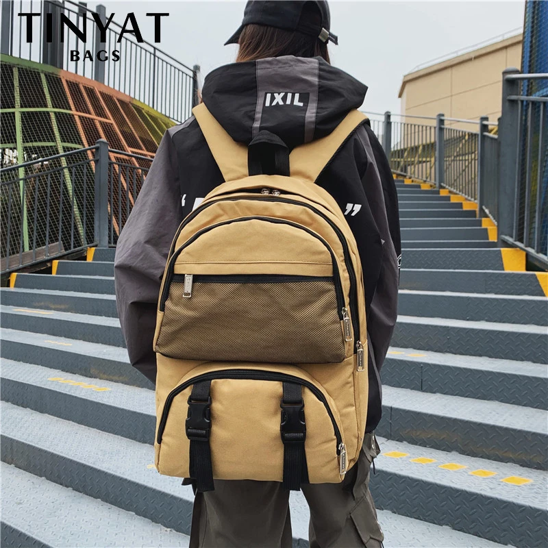 

TINYAT сумка для мужчин и женщин; Mochila большой рюкзак для молодых мода рюкзак 15 дюймов ноутбук рюкзак, рюкзак для колледжа, рюкзак, Студенческая ...