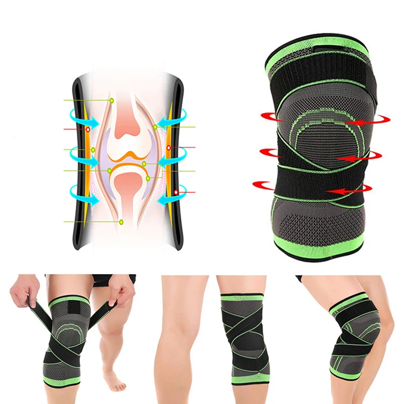 1 шт. трёхмерный бандаж на колено для баскетбола походов велоспорта