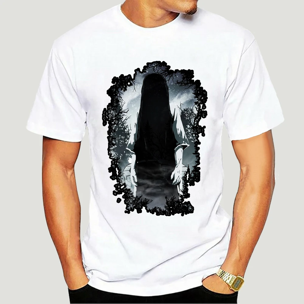 

Sadako Silhouette Men's Black T-shirt-5038A