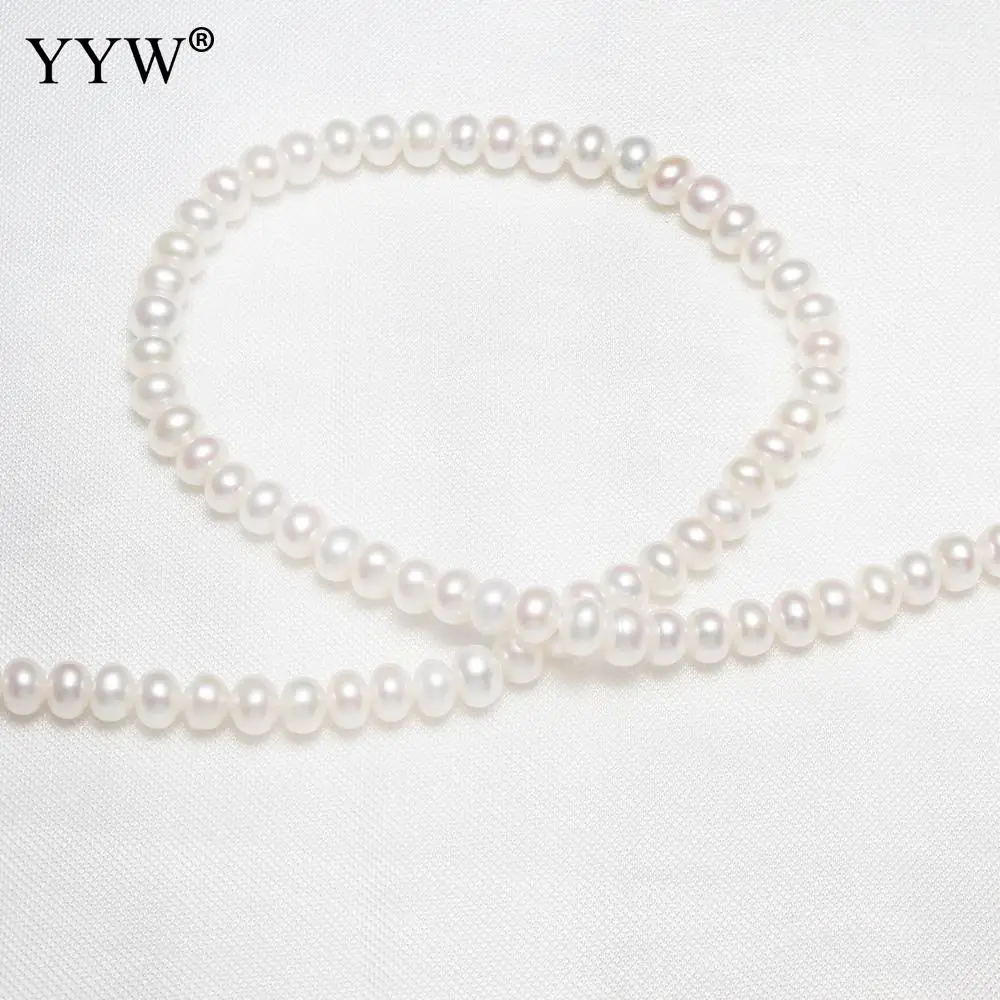 

High Quality 4.5-5mm Cultured Potato Freshwater Pearl Beads Natural White Loose Beads Diy Necklace Bracelet Jewelry Accessories