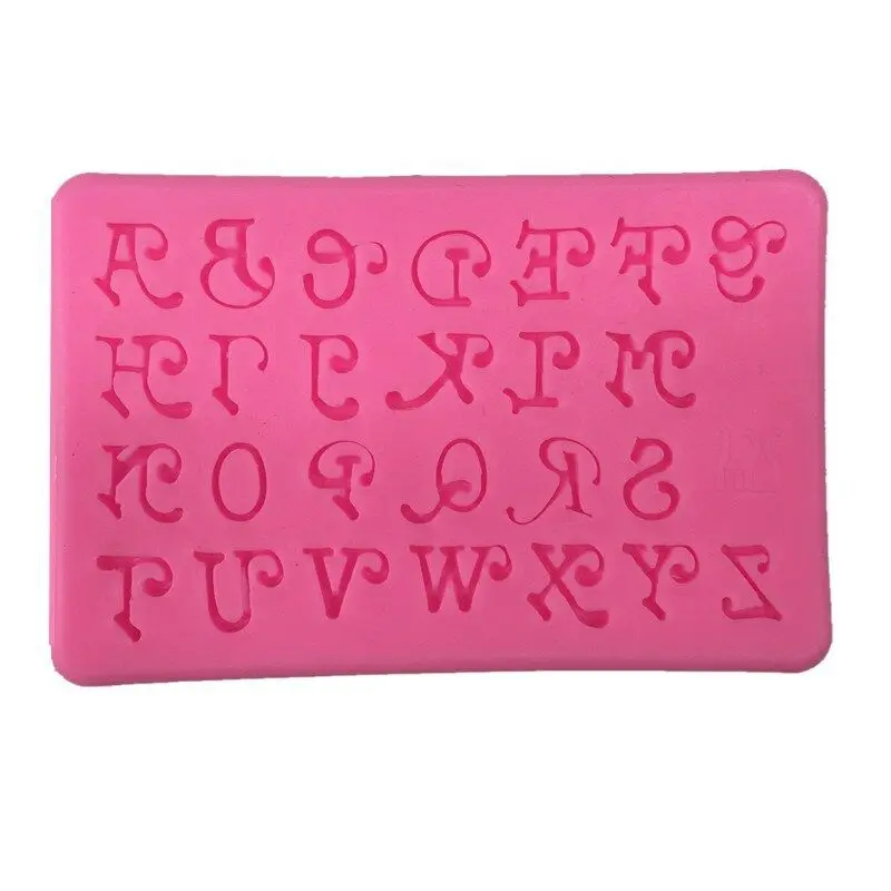 Силиконовая форма алфавит силиконовая для торта задние буквы помадка глазурь