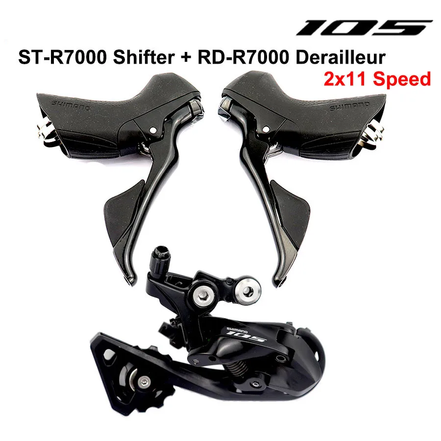 

Shimano 105 R7000 Groupset Kit 2x11 Speed R7000 Shifter + Rear Derailleur Road Bicycle Dual-Control Lever Rear Derailleur SS GS