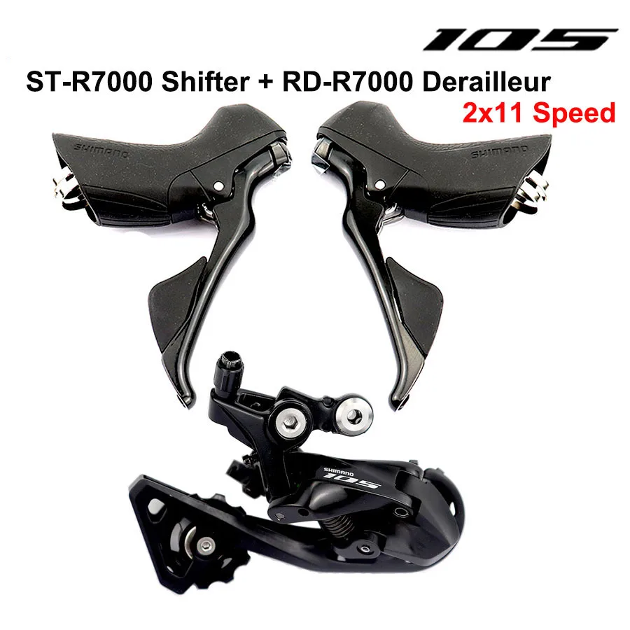

Набор компонентов переключателя передач Shimano 105 R7000 2x1 1 скорость R7000 + задний переключатель передач для дорожного велосипеда двойной рычаг уп...