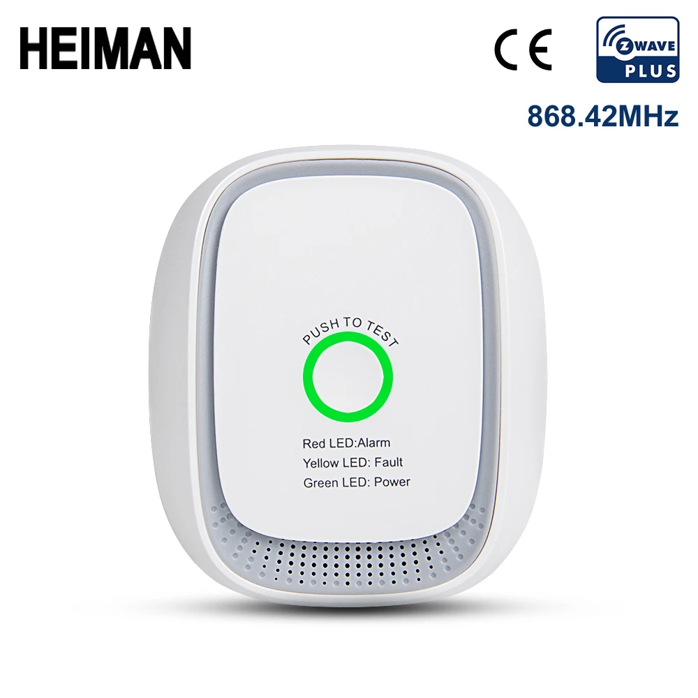 

HEIMAN Zwave GAS lpg leak detector Z wave Fire Security Alarm system safety Z-wave Smart home Leakage sensor