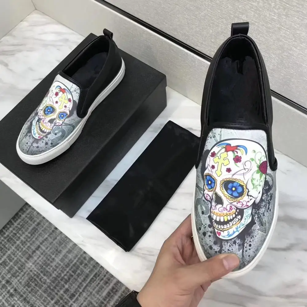 Мужские мокасины на плоской подошве из натуральной вечерние | Обувь