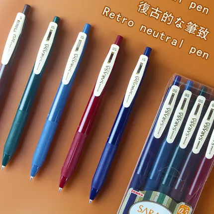 Zebra JJ15 Новая Винтажная быстрая сухая цветная гелевая ручка SARASA зажим 0 5 мм Ретро s