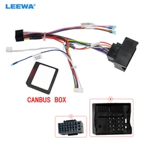 leewa car 16pin audio wiring harness with canbus box for opel 10 16 aftermarket stereo installation wire adapter ca6871