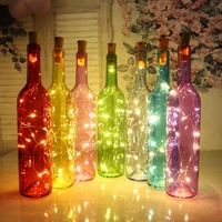 10pcslot wine bottle lights 2m 20 led cork shaped starry string lights christmas valentines wedding party decoration light