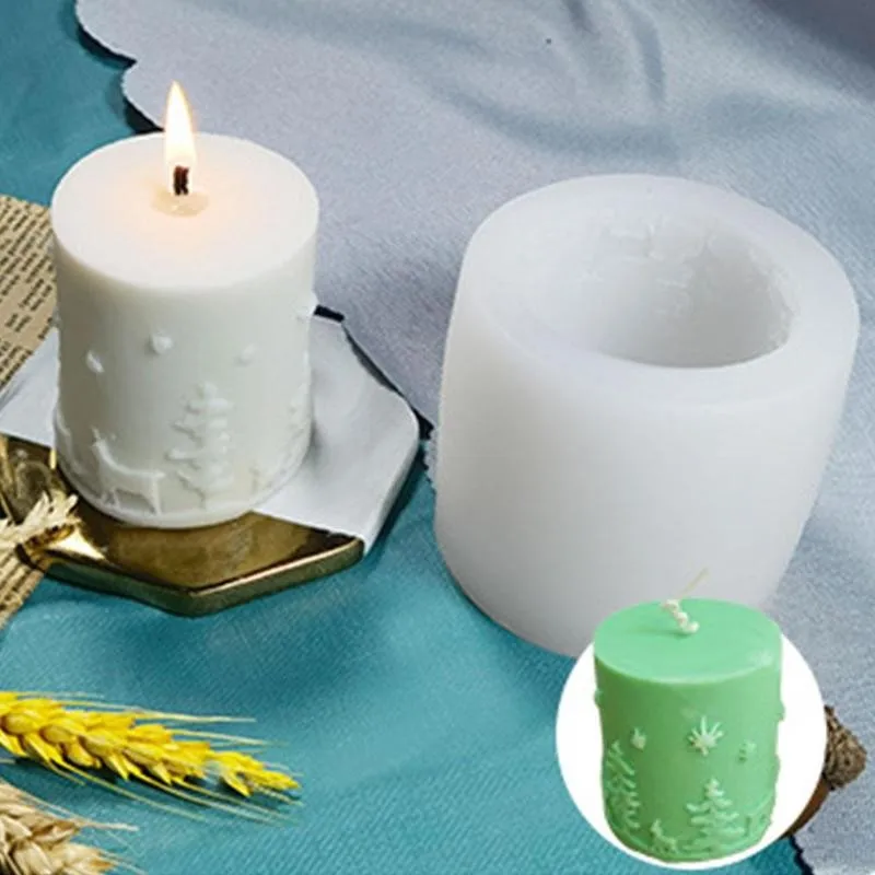 

3D Christmas Candle Mold for Candle Making DIY Handmade Silicone Mold Candle Making Supplies Christmas 2022 New Year Home Decor
