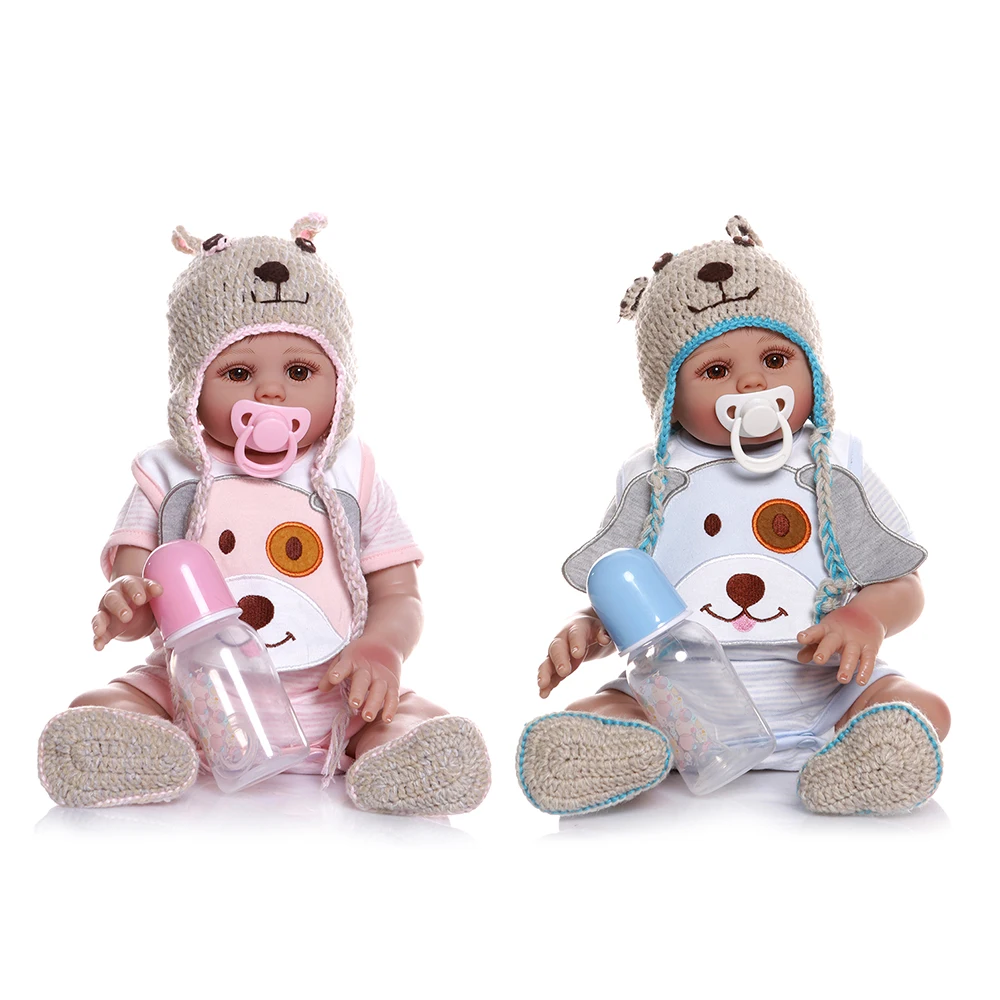 Decdeal Reborn Baby Doll 19 дюймов силиконовый Полный Корпус для малышей сопровождение куклы
